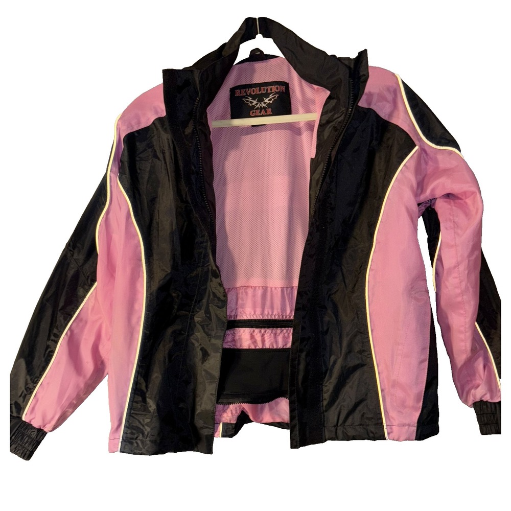 Revolution Gear‎ Jacket Womens Small Windbreaker Reflective Hooded Coat